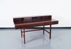 Escritorio "Flip-Top" danés de palisandro de Jens Quistgaard