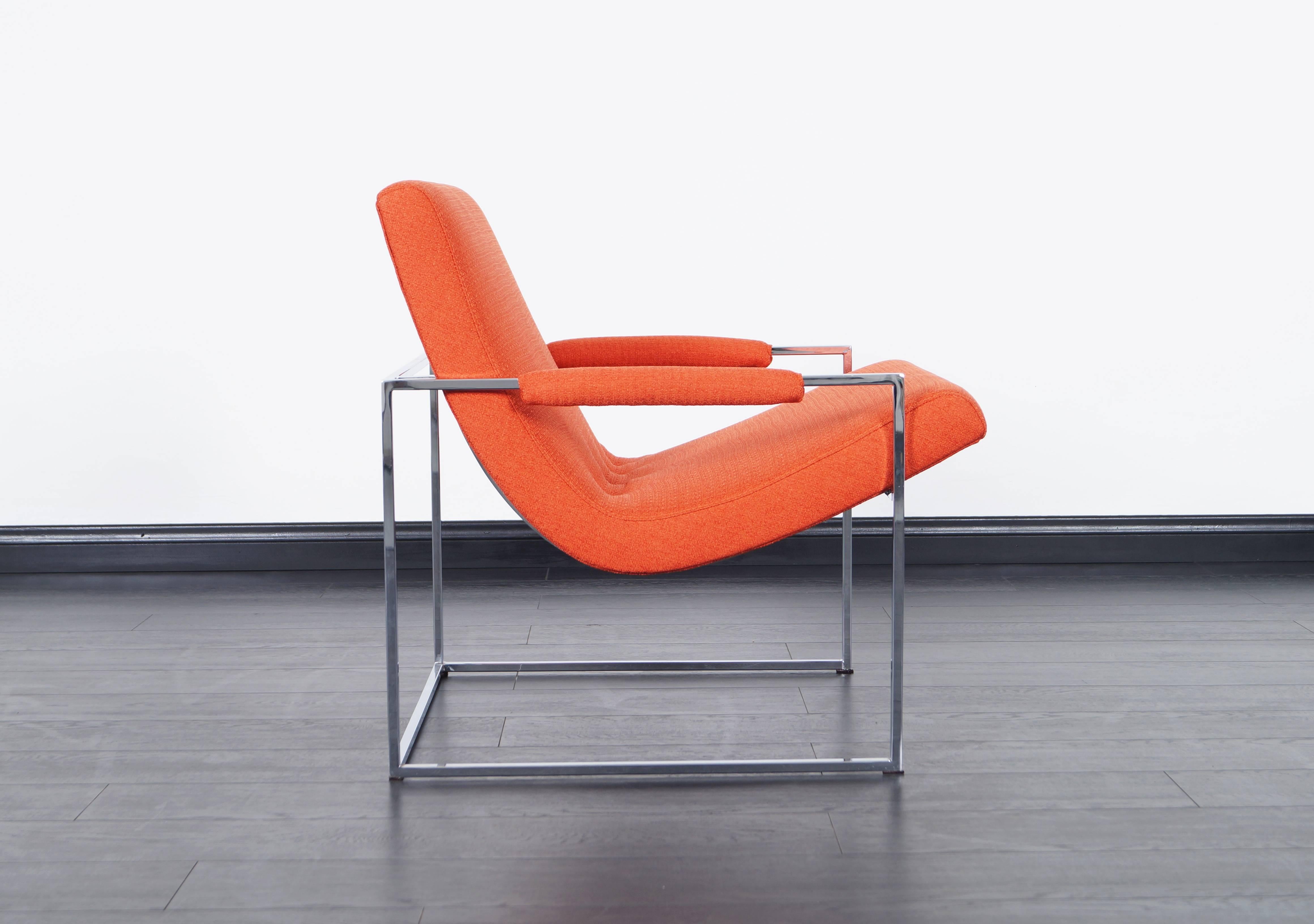 Vintage Chrome Lounge Chairs by Milo Baughman 2