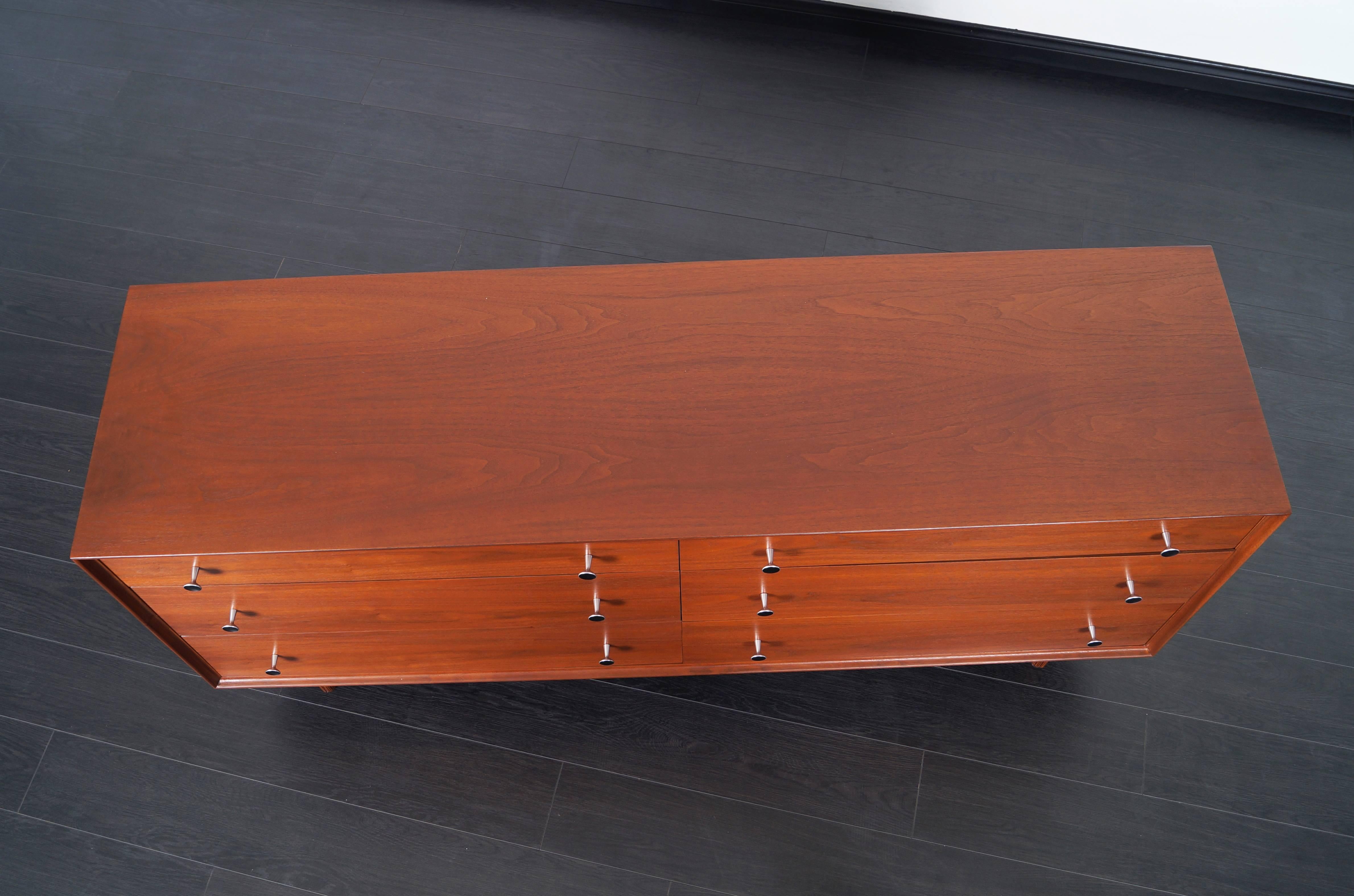 Vintage Walnut Dresser by Robert Baron 1