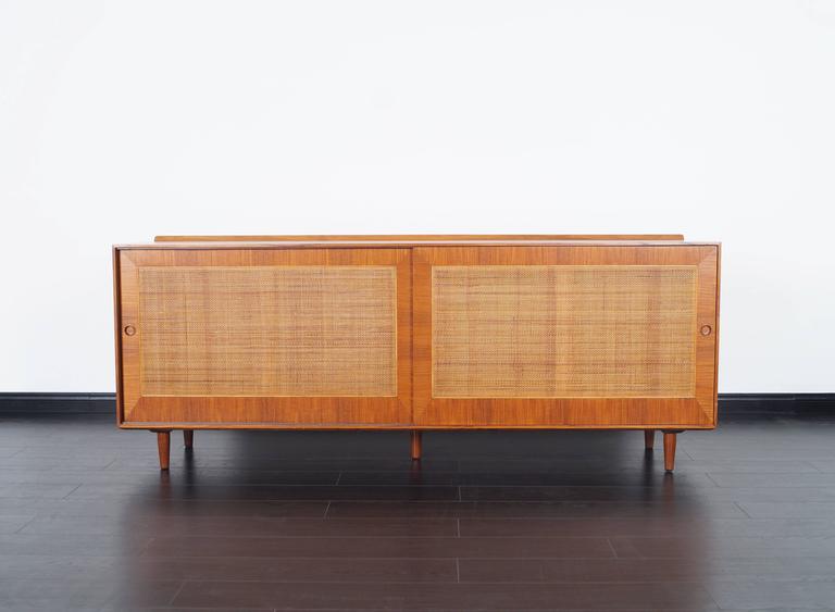 Vintage Cane Front Credenza by Finn Juhl at 1stDibs cane credenza