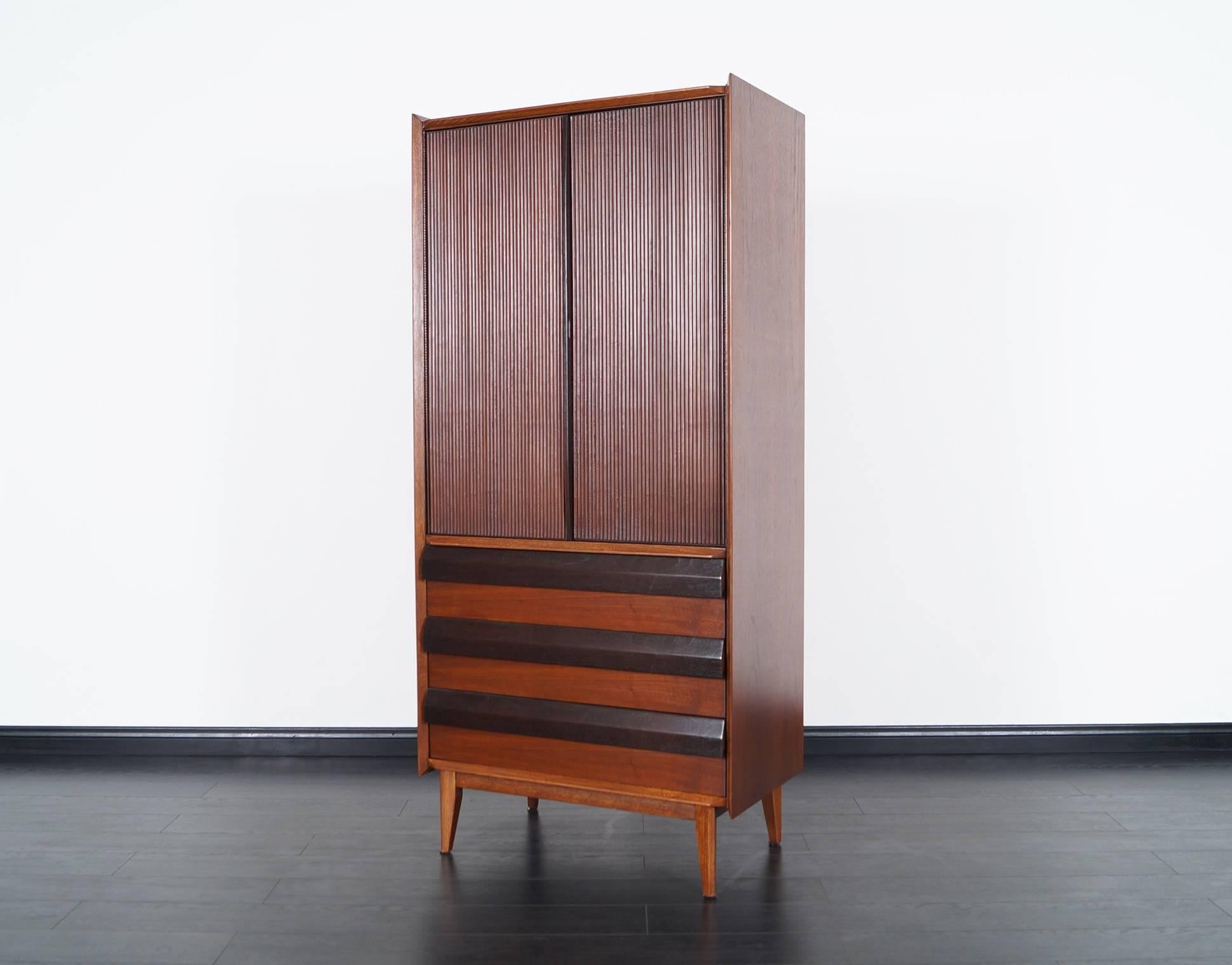 Mid-Century Modern Vintage Gentleman's Cabinet by Lane