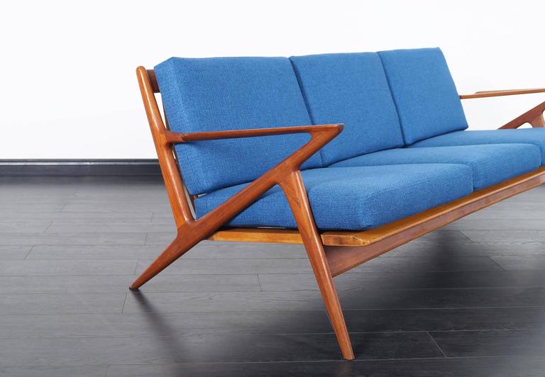 Danish Modern Teak "Z" Sofa by Poul Jensen at 1stDibs | danish modern sofa,  danish modern couch, poul jensen z sofa