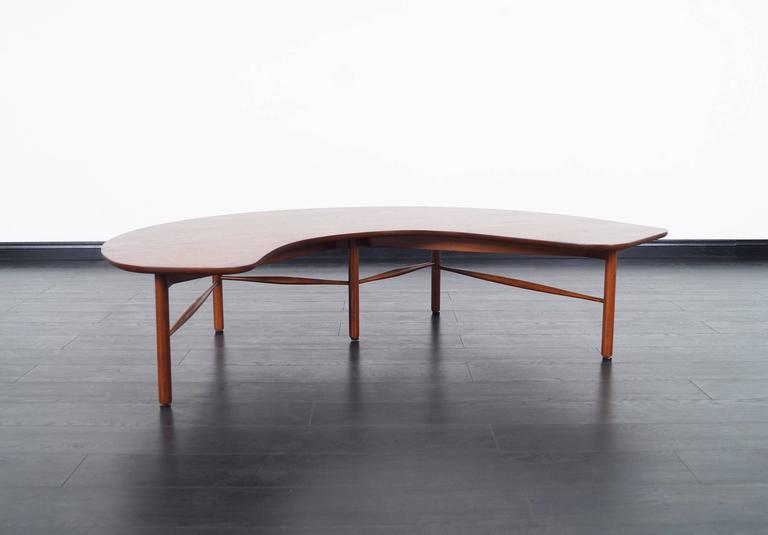 Vintage "Crescent Moon" Coffee Table by Greta M. Grossman at 1stDibs