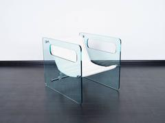 "Naked" Glass Lounge Chair by Giovanni Tommaso