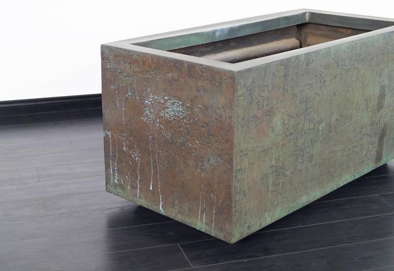 Massive Cast Bronze Resin Planter by Forms and Surfaces at 1stDibs