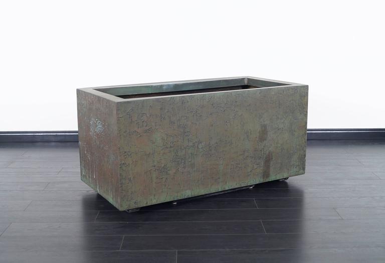 Massive Cast Bronze Resin Planter by Forms and Surfaces at 1stDibs