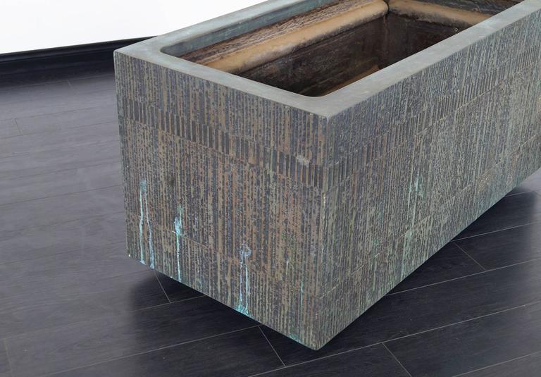 Massive Cast Bronze Resin Planter by Forms and Surfaces at 1stDibs