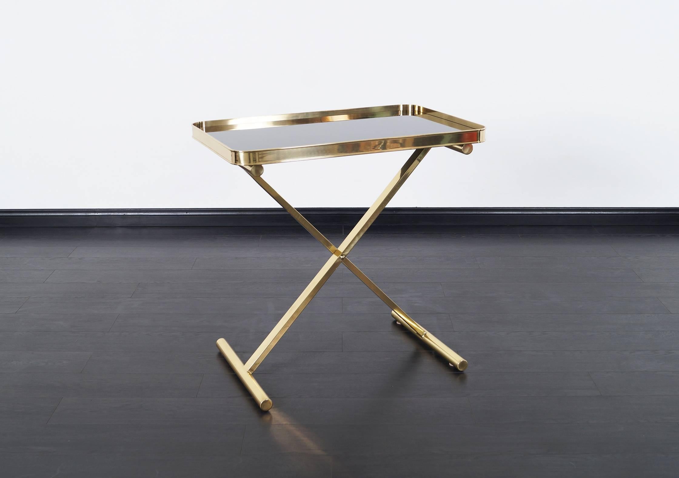 Mid-Century Modern Italian Brass Table Tray