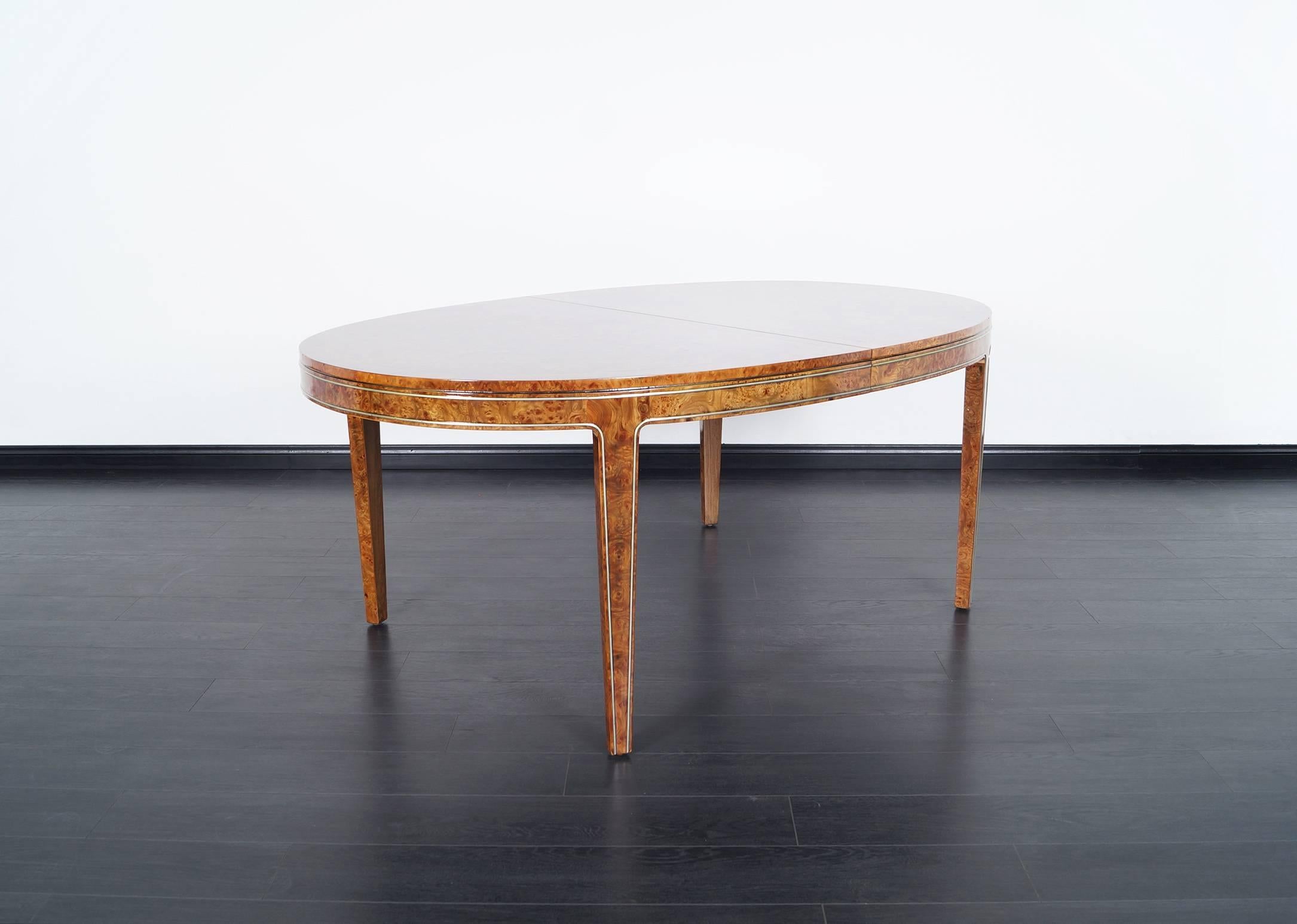 burlwood dining table