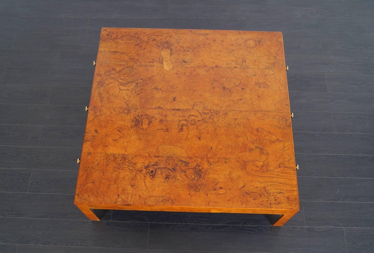 Vintage Italian Burl Wood Coffee Table by Cannell and Chaffin at 1stDibs