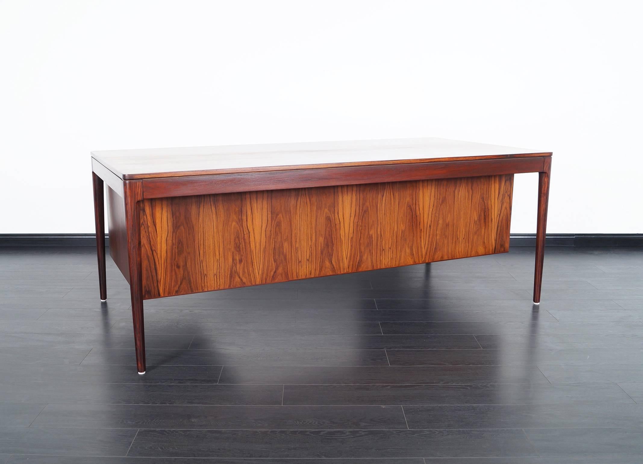 Scandinavian Rosewood Desk by Torbjorn Afdal 1