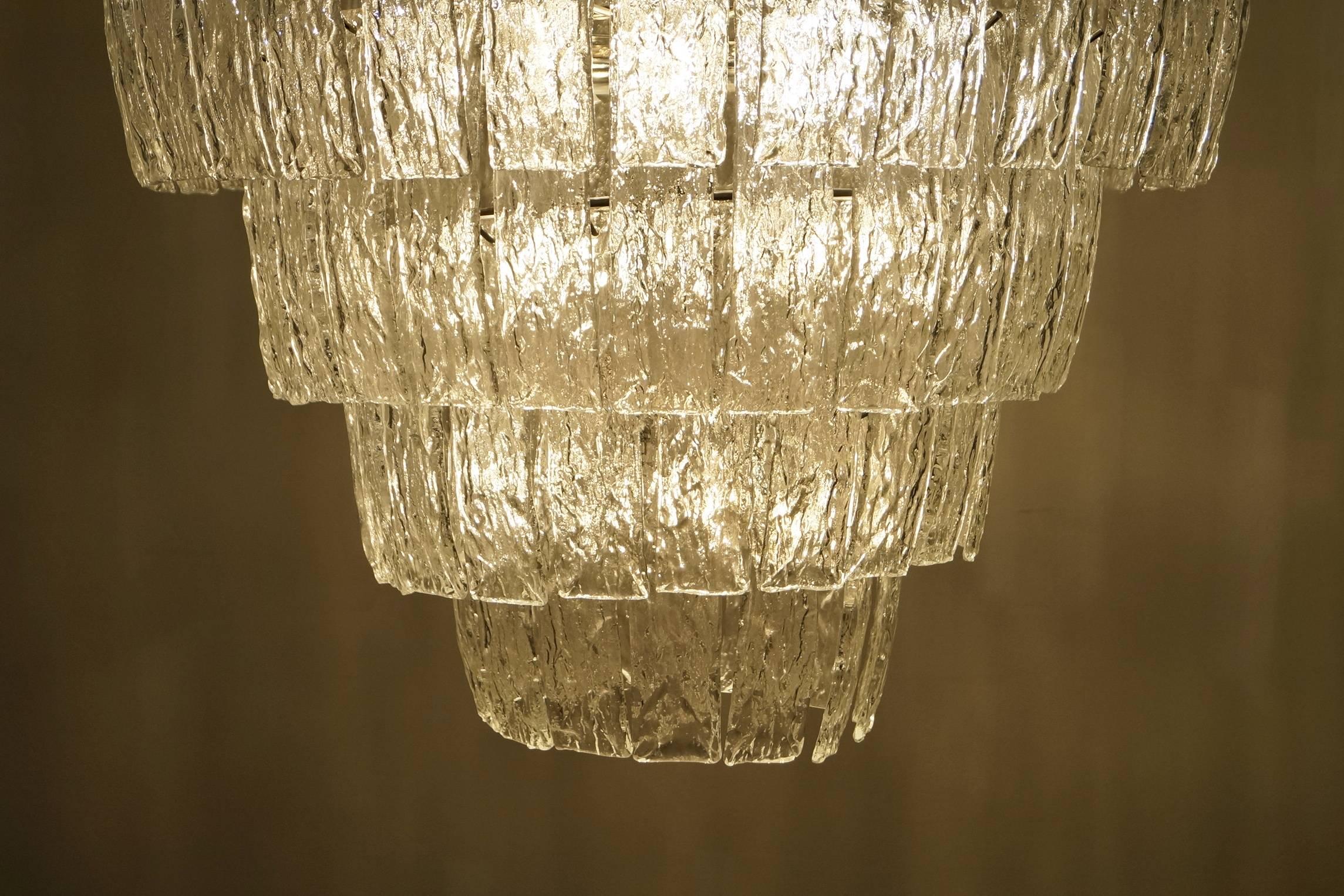 Exceptional Italian Murano Glass Chandelier 2