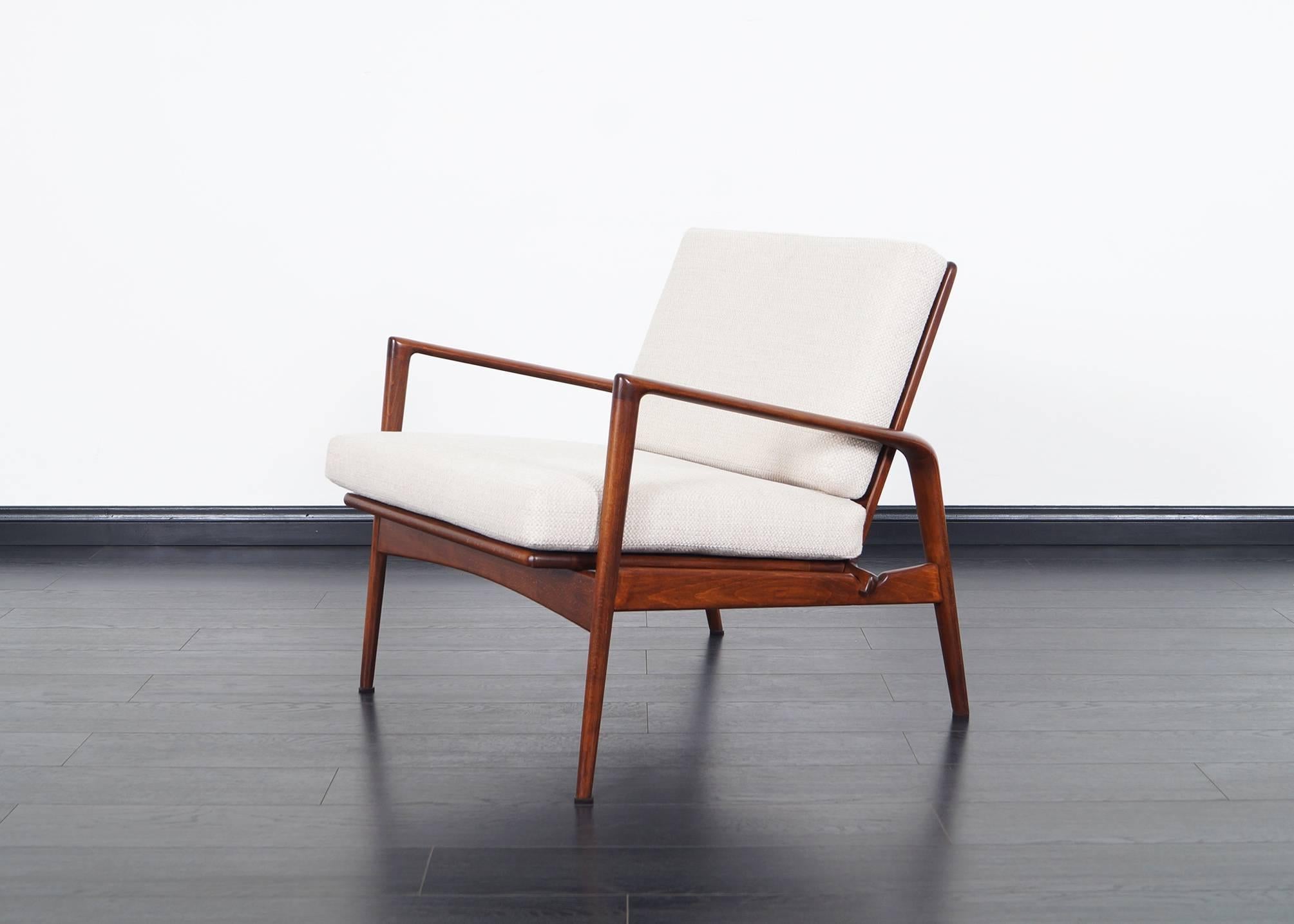 Mid-20th Century Danish Modern Lounge Chairs by Ib Kofod Larsen