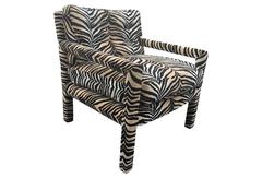 Sexy Tiger Striped Parsons Chair