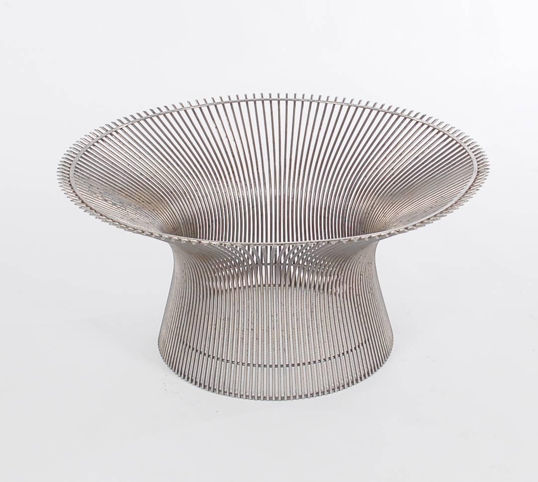 American Warren Platner for Knoll Round Marble Cocktail Table