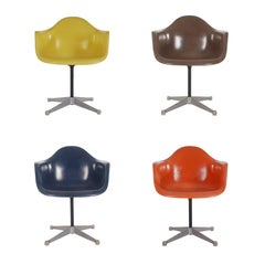 Mid-Century Eames for Herman Miller Fiberglass Dining Chairs in Assorted Colors