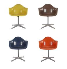 Mid-Century Eames for Herman Miller Fiberglass Dining Chairs in Assorted Colors 2