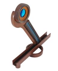 Abstract Industrial Found Object Metal Table Sculpture, Post Modern Sottsass Era