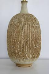 Large Lee Rosen for Design Technics Ceramic Studio Pottery Brutalist Table Lamp