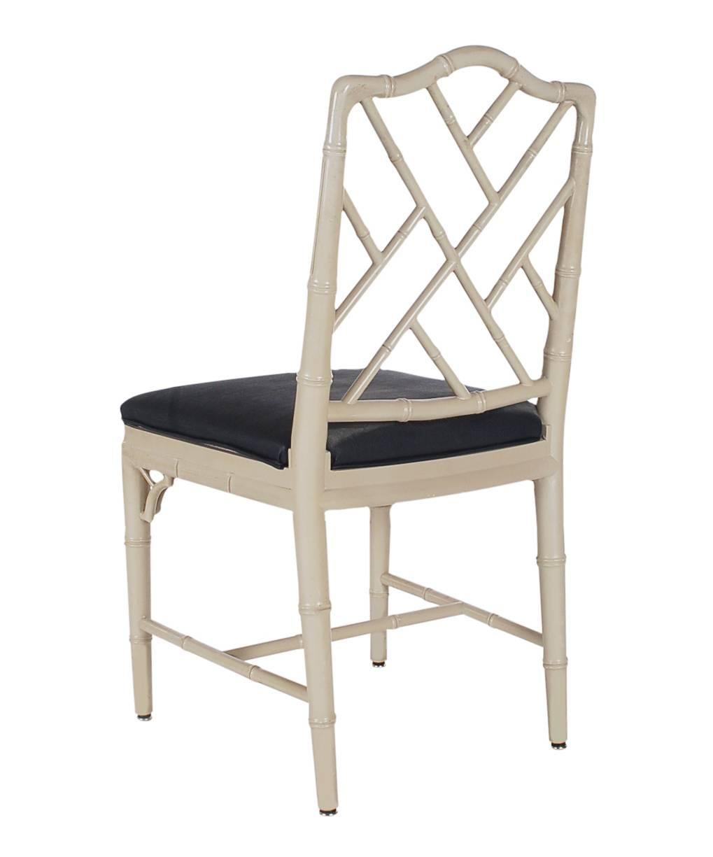 chippendale faux bamboo chairs