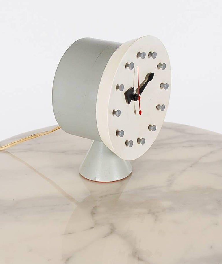 MidCentury Modern Nelson Table or Desk Clock for Howard Miller