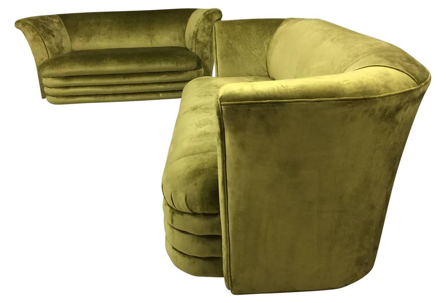 chartreuse loveseat