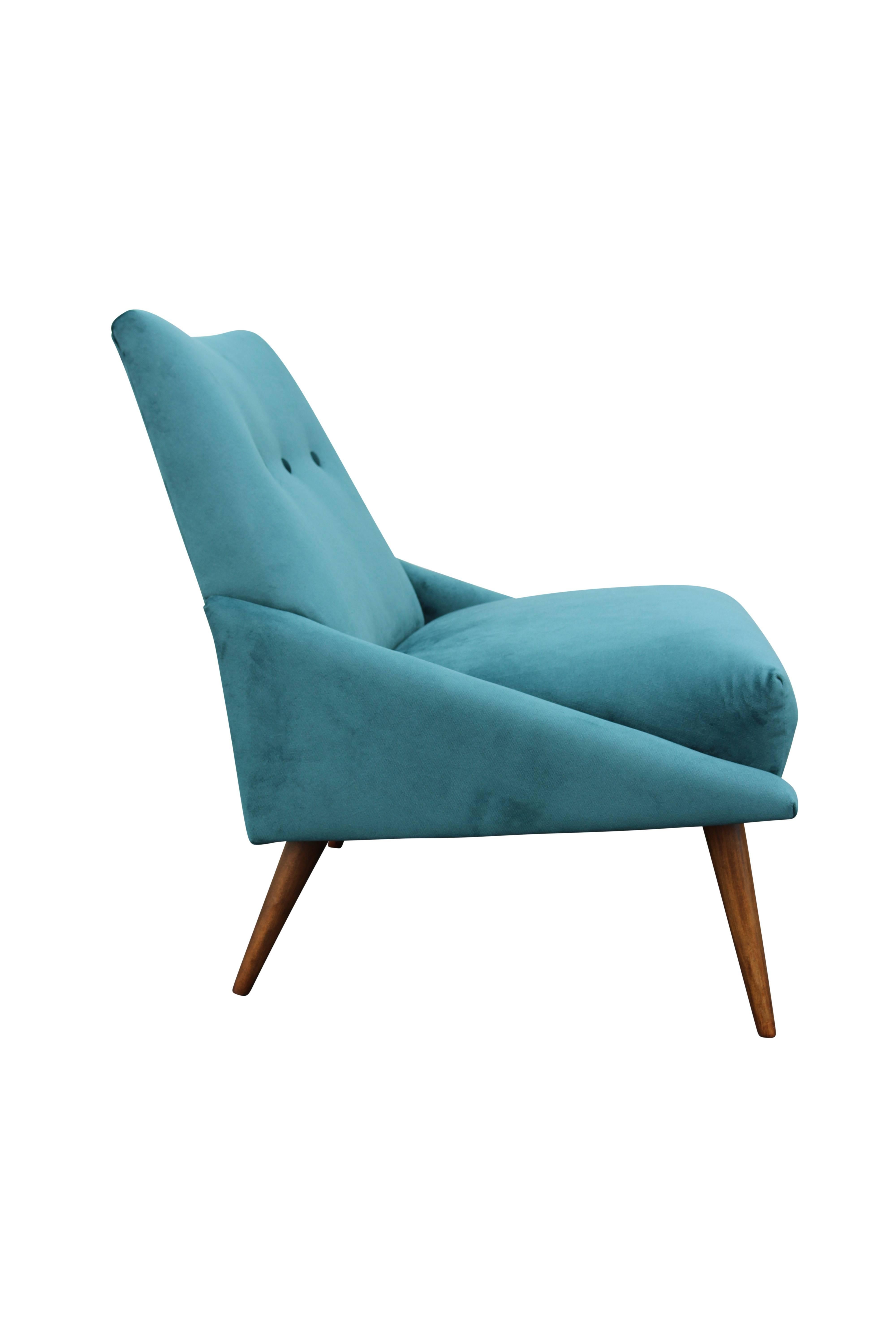 peacock velvet chair