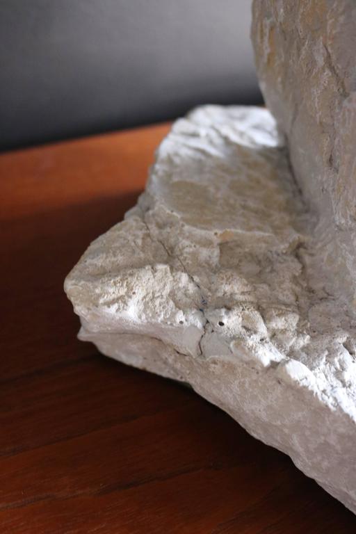 Pair of Plaster Rock Lamps in the Style of Sirmos at 1stDibs