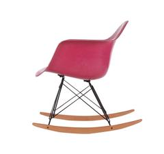 Charles Eames for Herman Miller Pink Fiberglass Lounge Rocking Chair Rar
