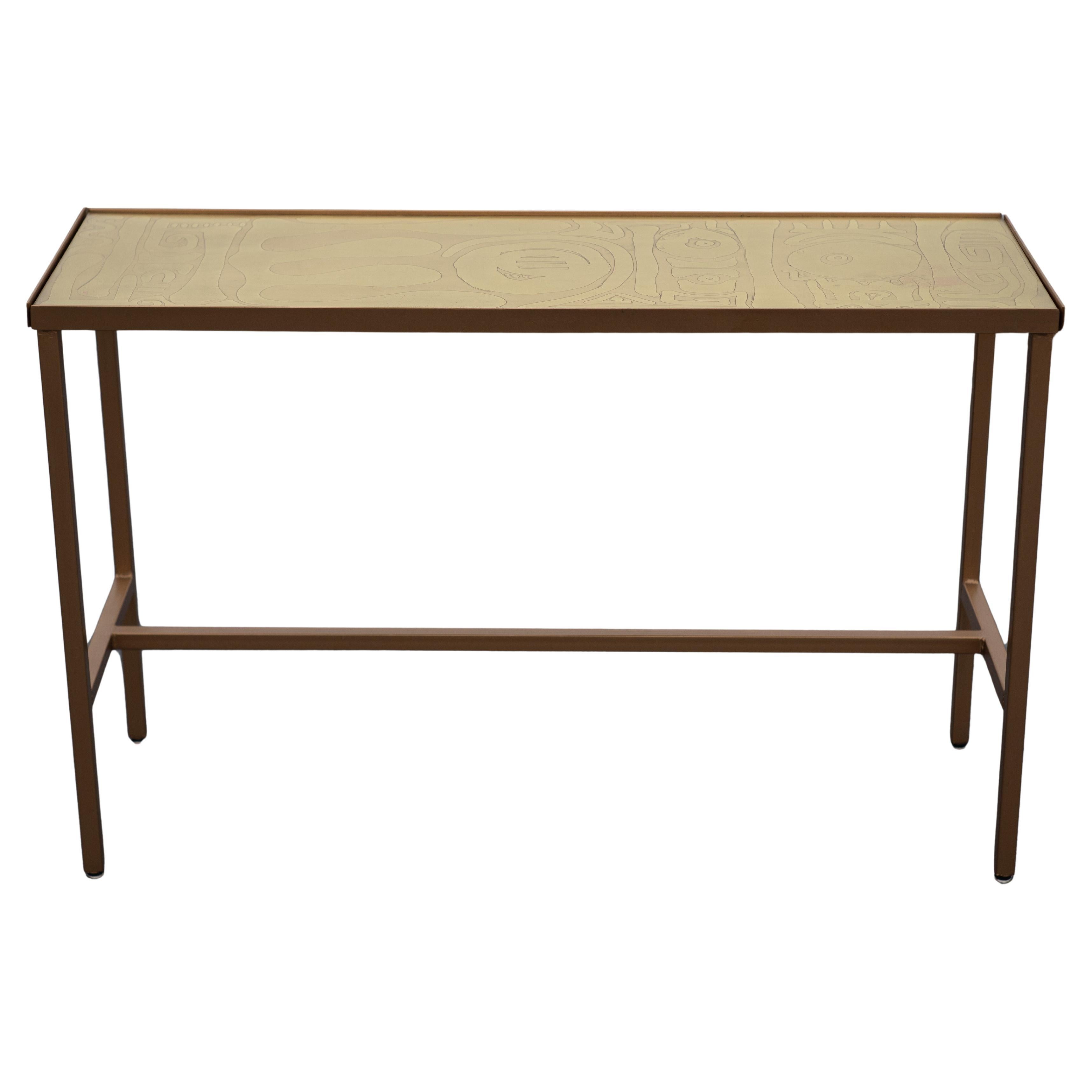 Rare & Early Enrique & Barbara Parker Custom-Made Console Table Signed 1965