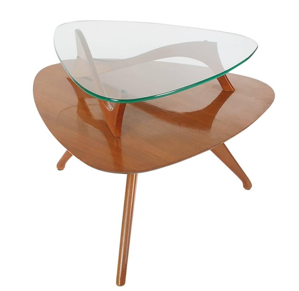 Unknown Sculptural Mid-Century Modern End Tables after Adrian Pearsall For Sale