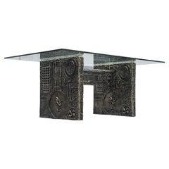 Adrian Pearsall Craft Associates Brutalist Resin
Glass Dining Table Paul Evans