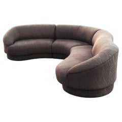 Mid-Century Modern Curved Serpentine Sectional Sofa by Vladimir Kagan for Weiman