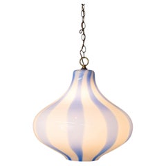 Very Large Massimo Vignelli for Venini 'Cipolla' Onion Glass Pendant