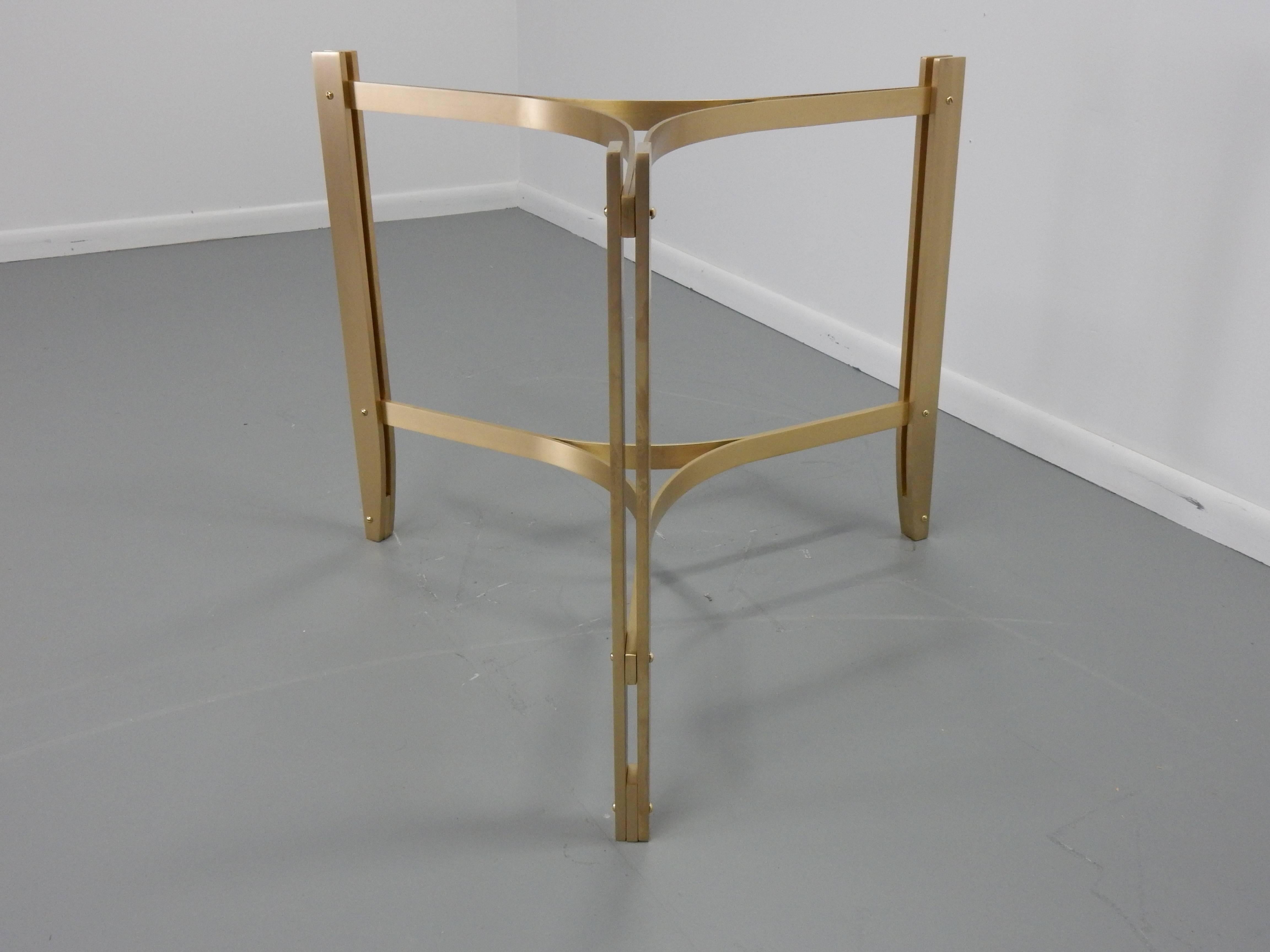 Mid-Century Modern Brass Occaisional Table in the Manner of Milo Baughman Mid Century 