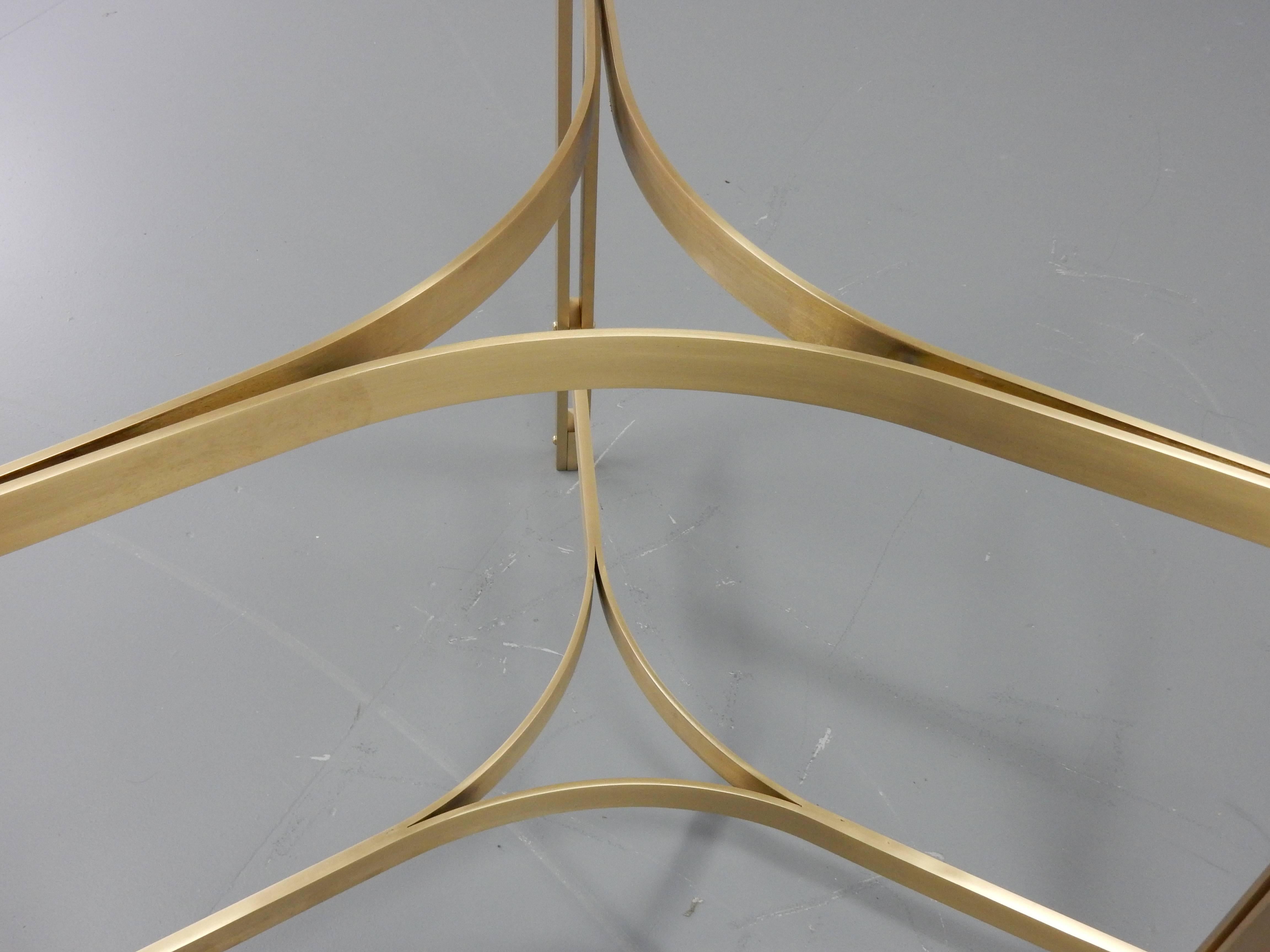 Brass Occaisional Table in the Manner of Milo Baughman Mid Century  1