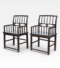 Ensemble de chaises chinoises, Dynastie Qing