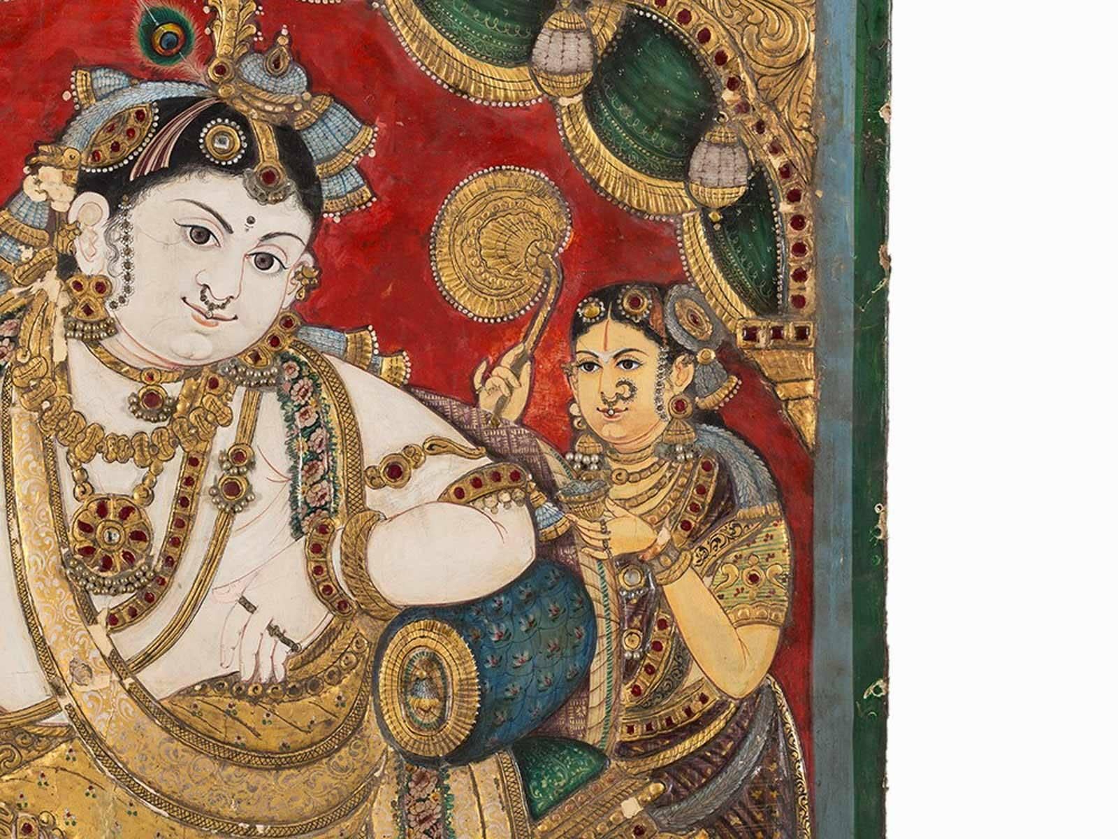 Tanjore Painting, India In Good Condition In Vigevano, IT