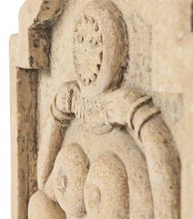 Bass-Relief of Lajja Gauri, Indian Goddess of Fertility, 17th Century