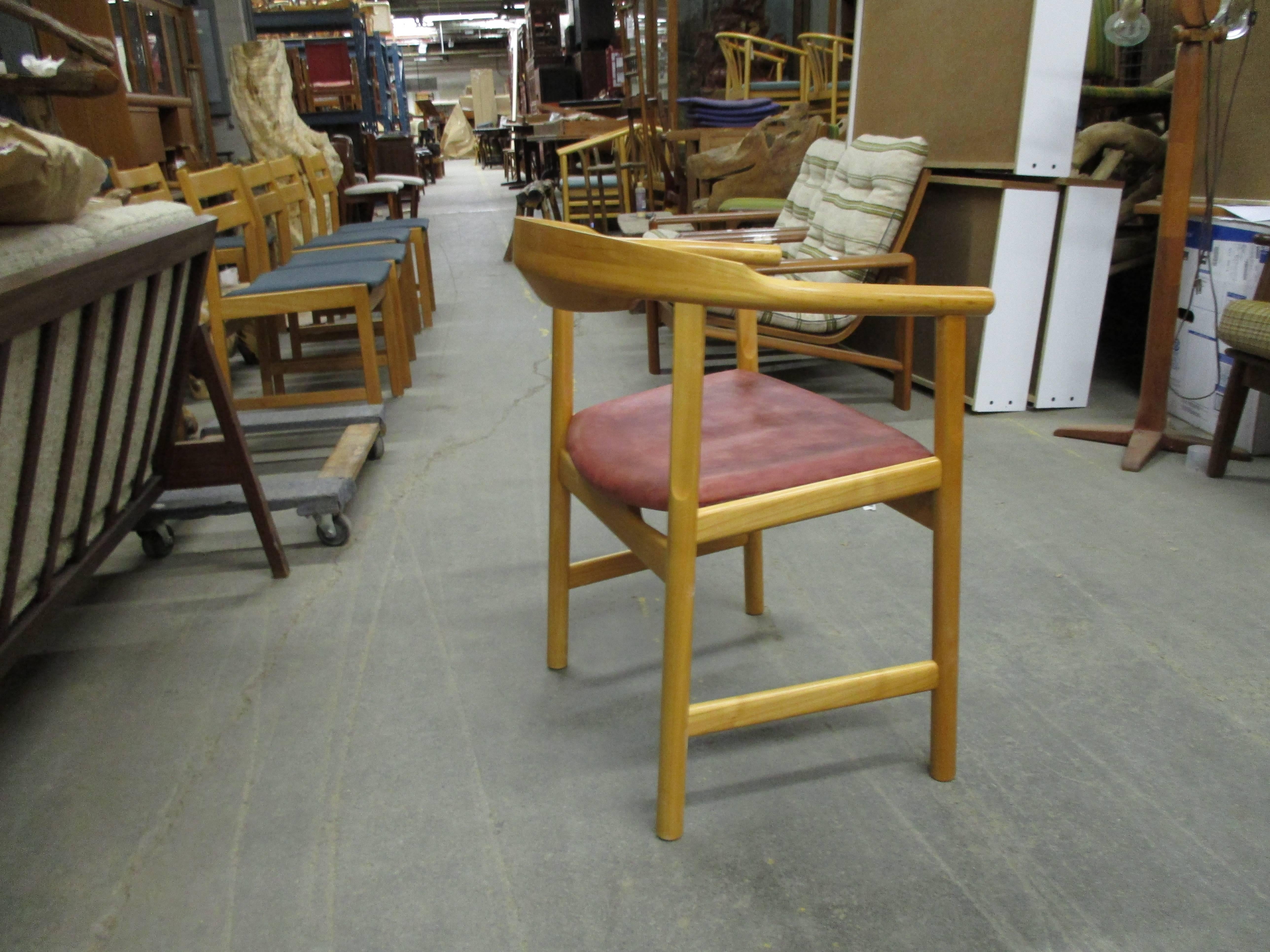 Danish Hans J Wegner Six Armchairs Model PP-208 For Sale