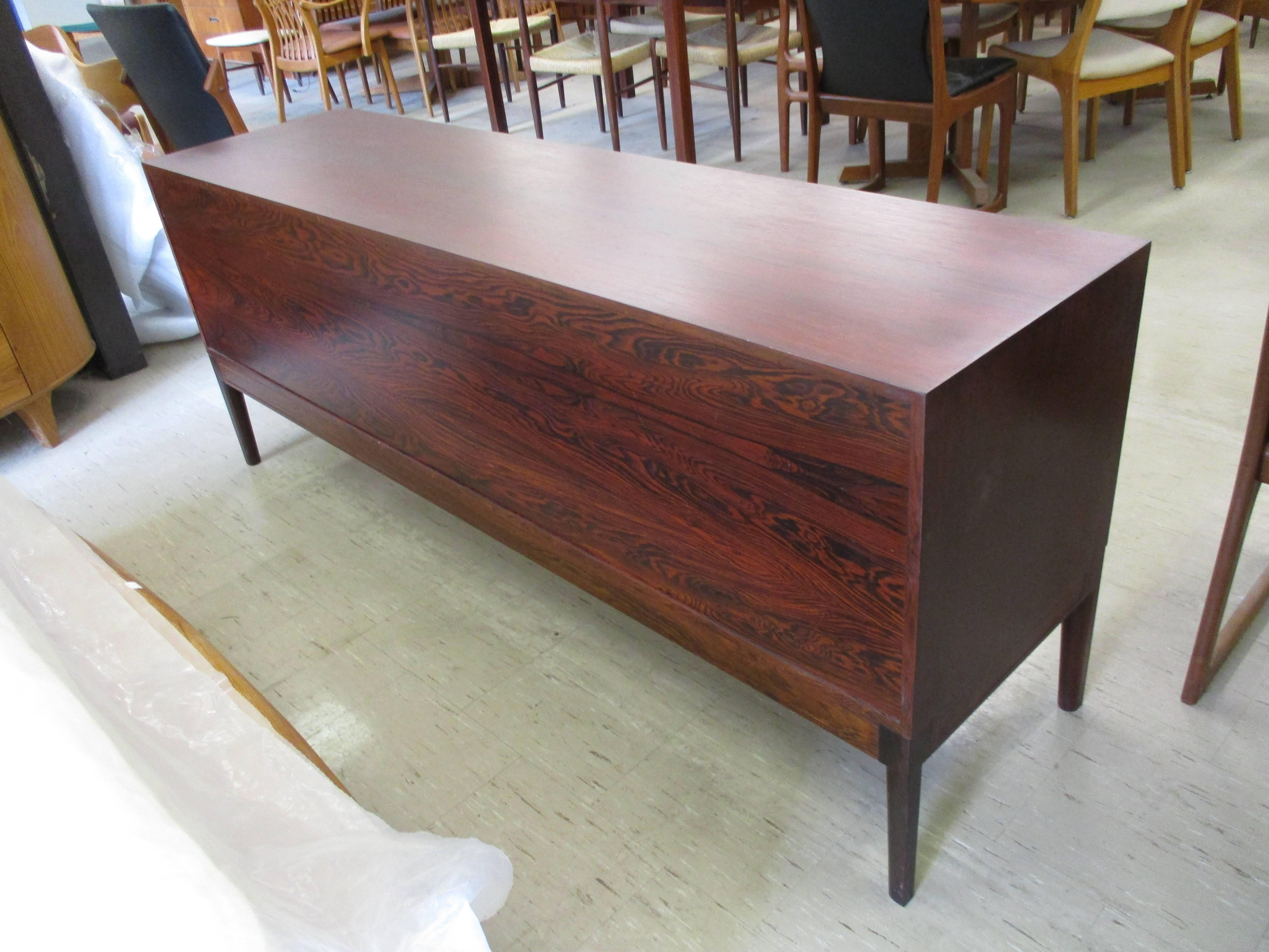 Danish Finn Juhl Diplomat Series Sideboard in Rosewood with Aluminum handles