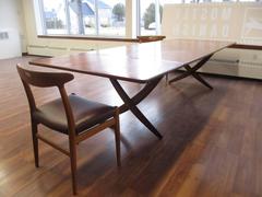 Rare Hans Wegner AT-314 Dining Table in Teak by Andreas Tuck