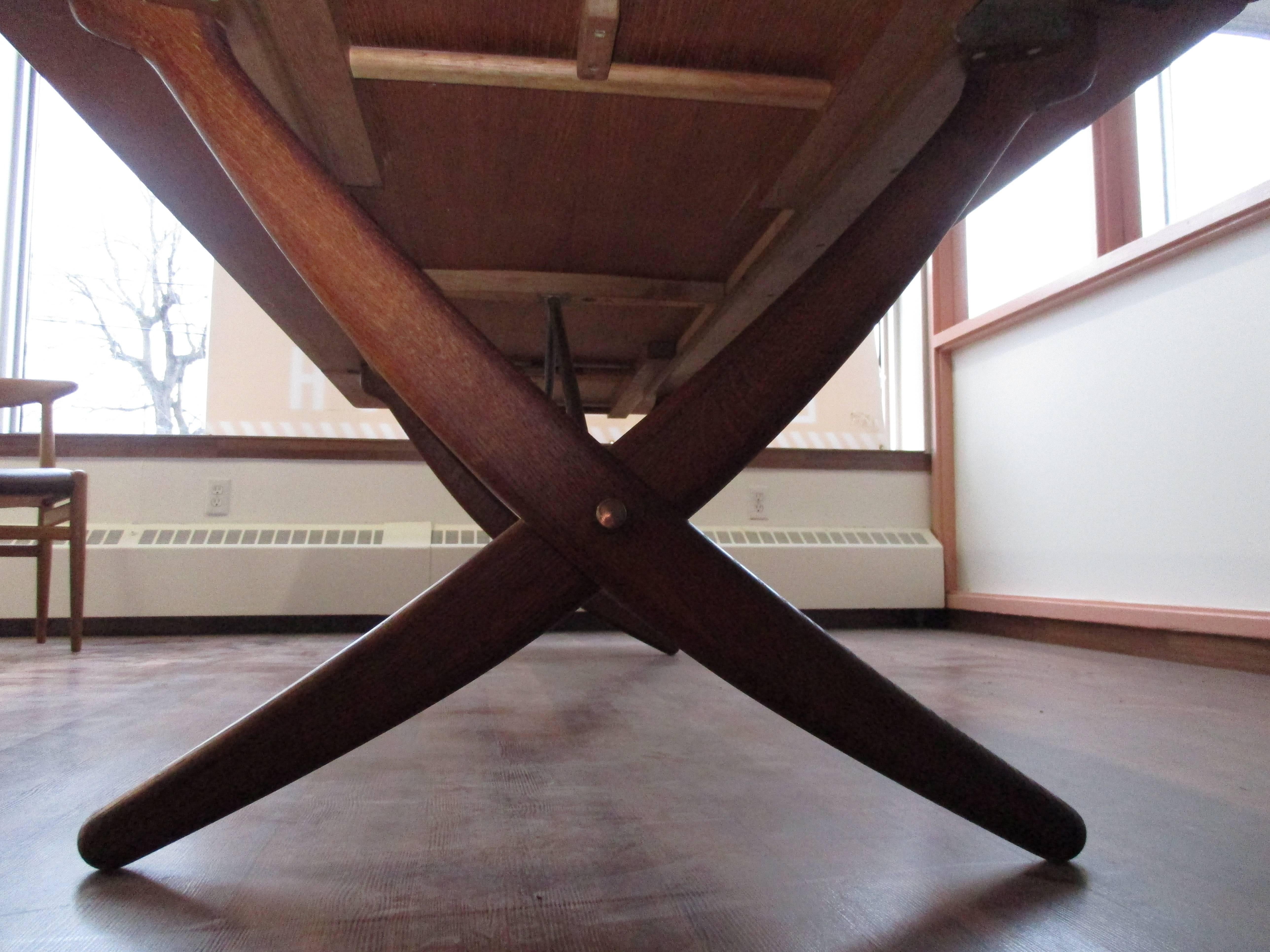 Mid-20th Century Rare Hans Wegner AT-314 Dining Table in Teak by Andreas Tuck For Sale