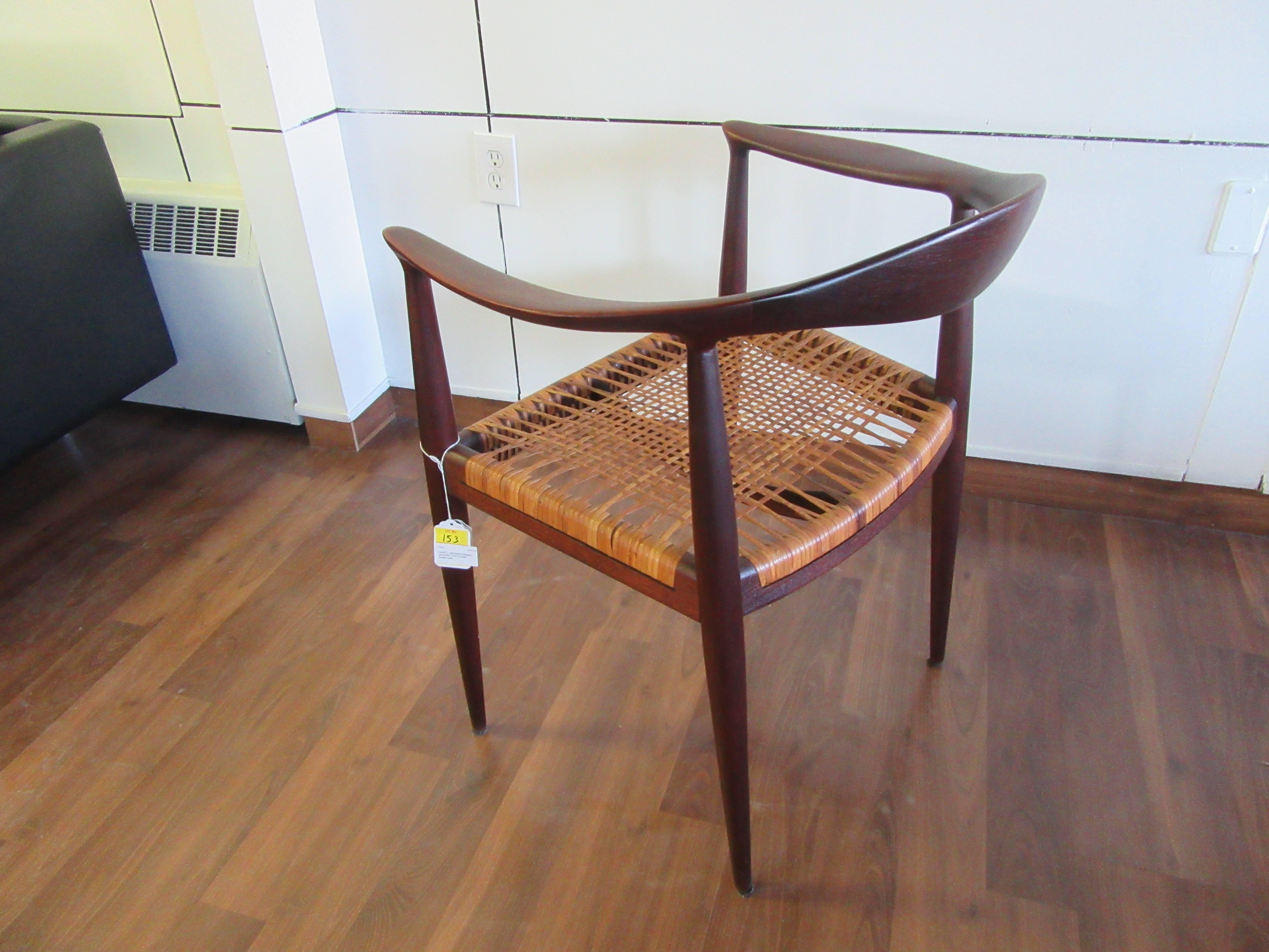 Scandinavian Modern Round Chair For Sale