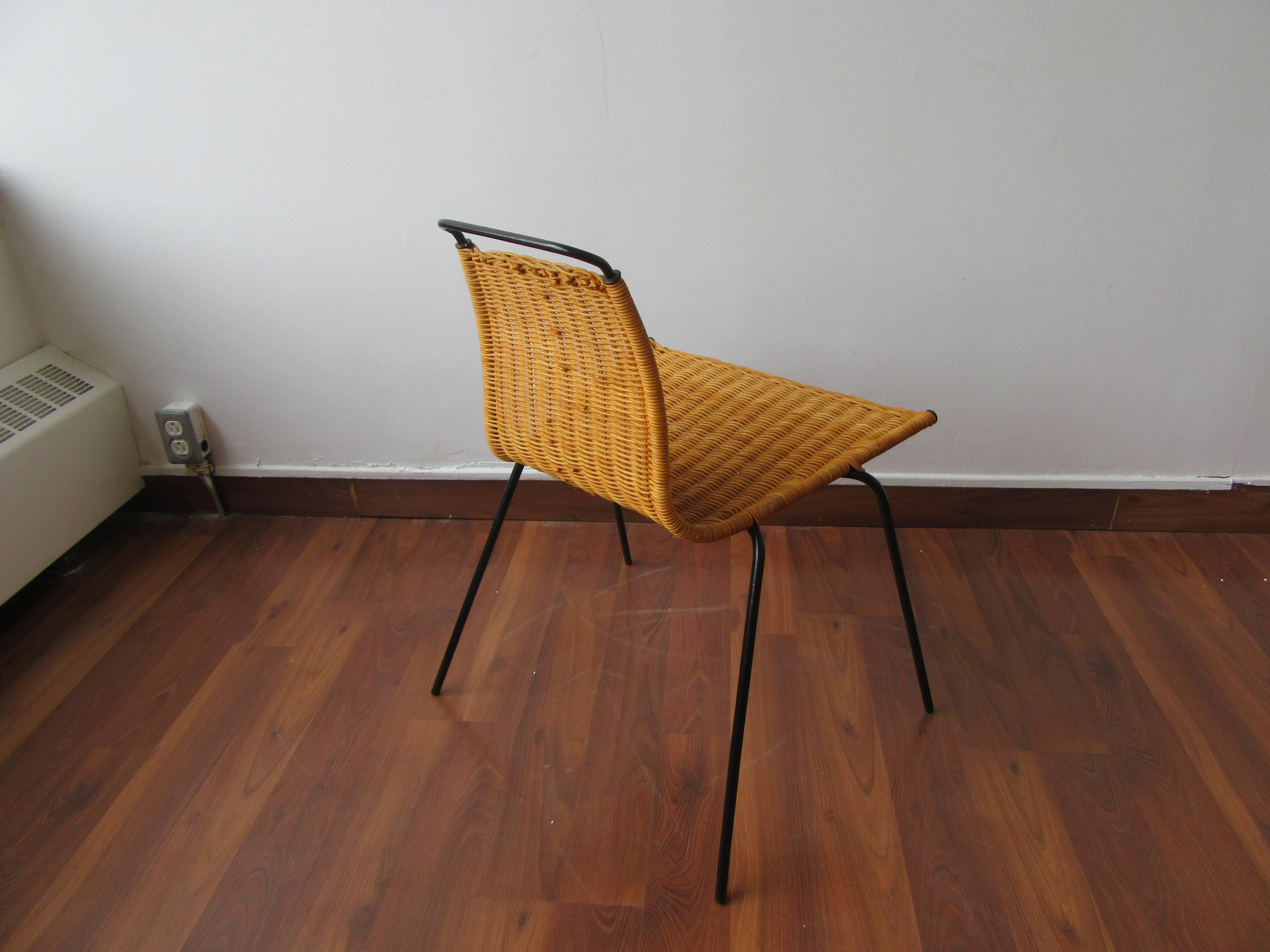 Poul Kjærholm Four PK1 Chairs in Wicker with Steel Frame In Excellent Condition For Sale In Ottawa, ON
