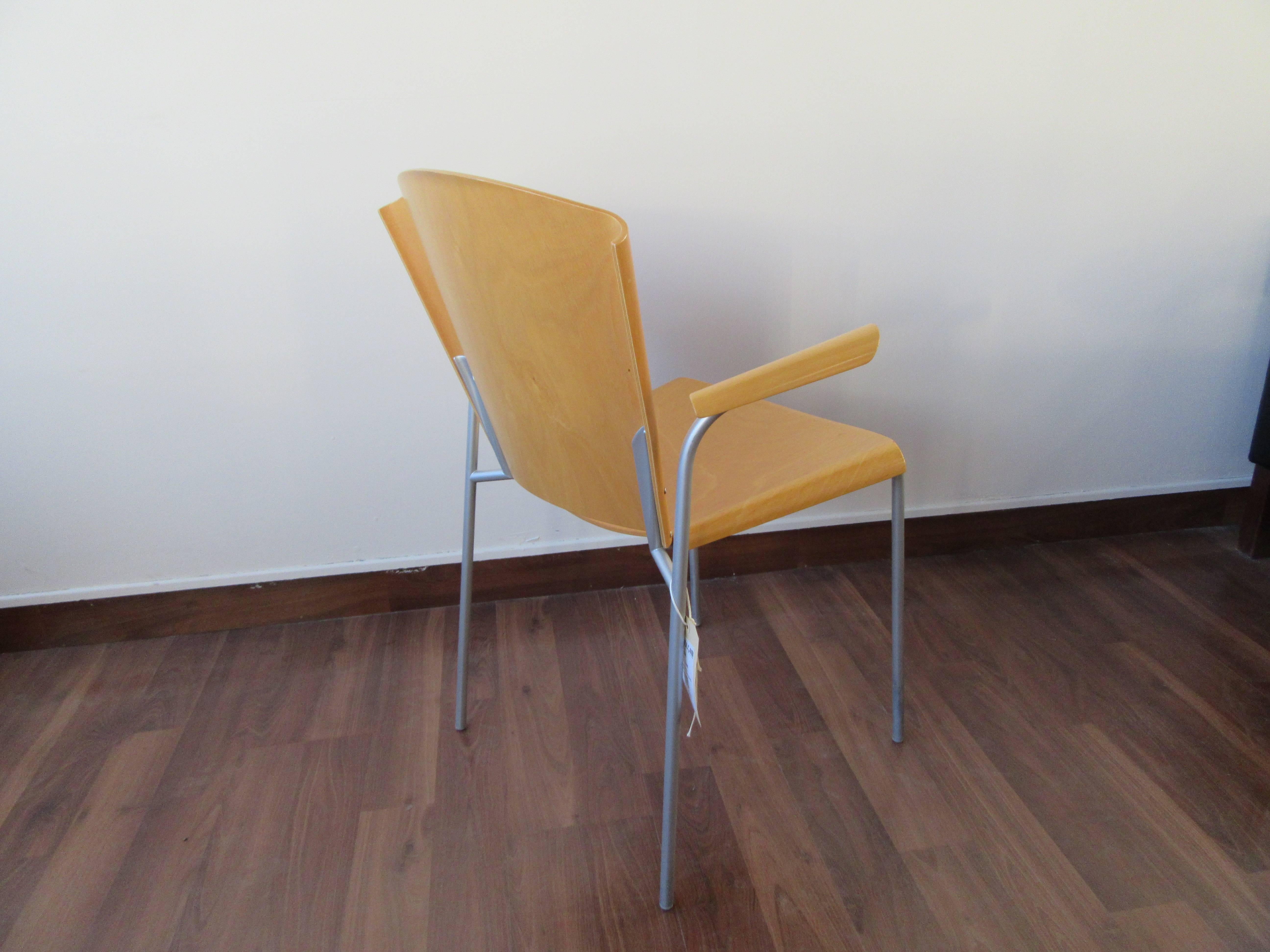Mid-Century Modern Temba 3271 Armchair by Nana Ditzel in Moulded Veneered Cherrywood For Sale