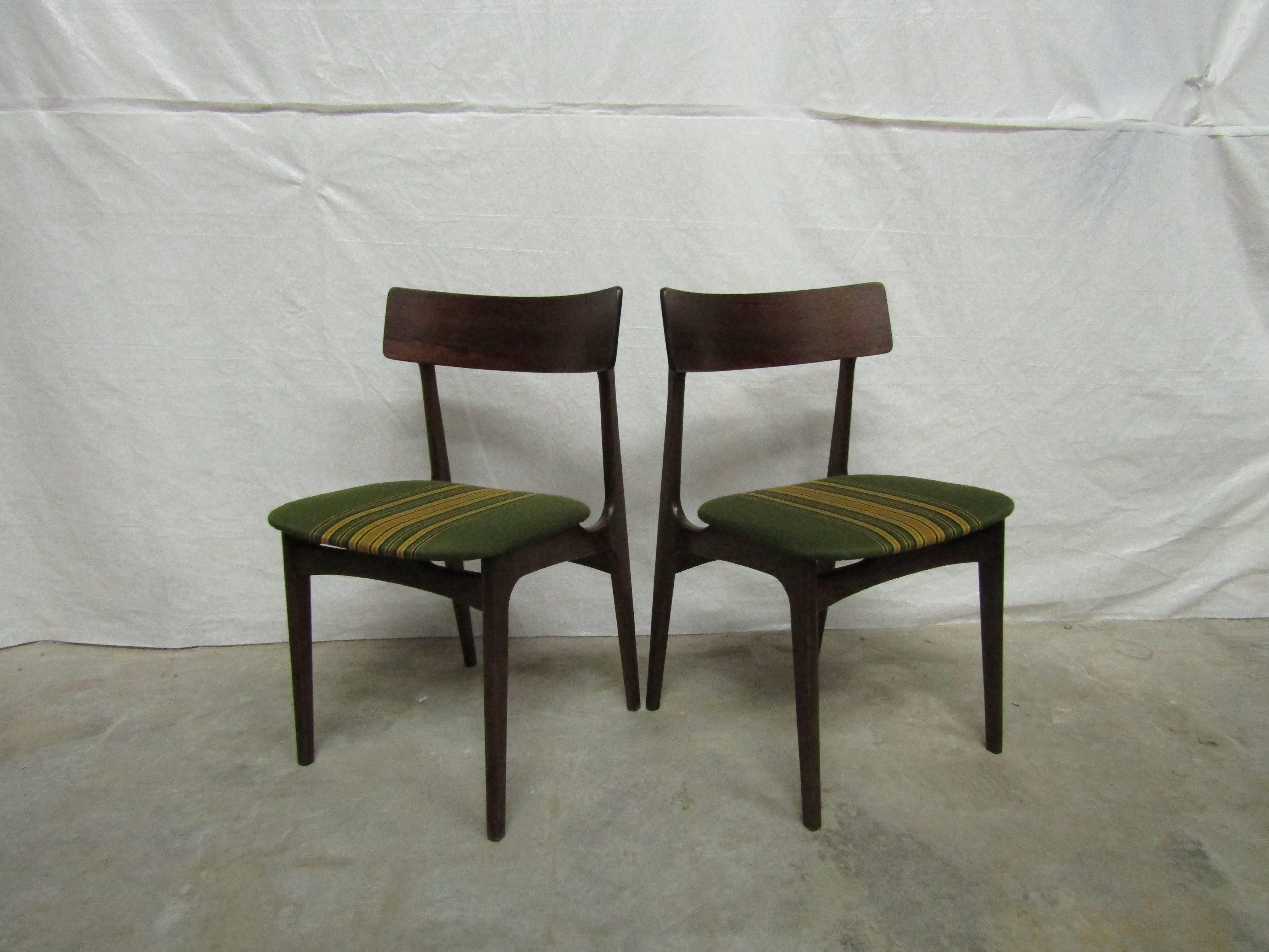 Danish Solid Rosewood Dining Chairs Made in Denmark, Set of Four For Sale