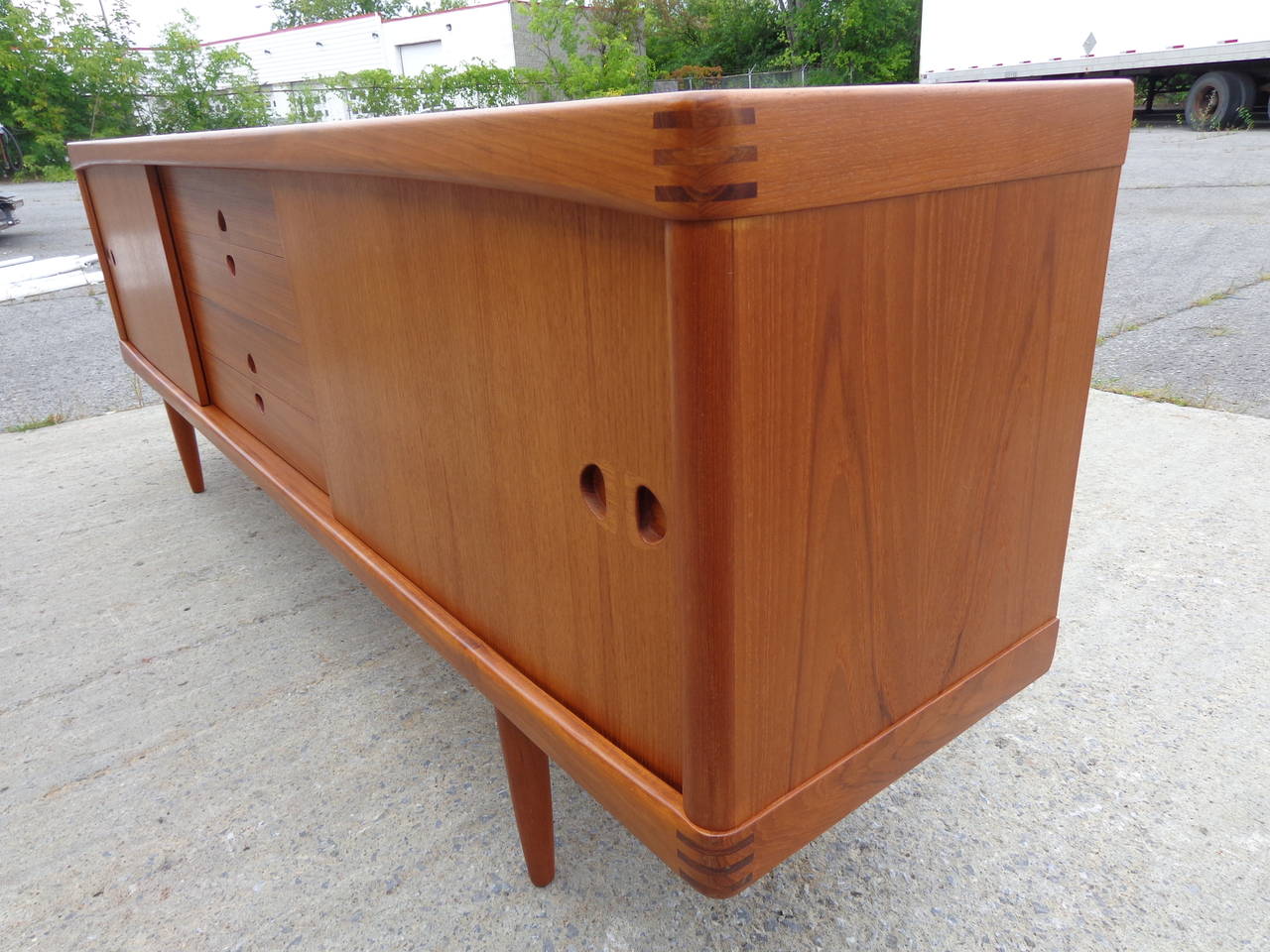 Mid-20th Century HW Klein Teak Sideboard Manufactured by Bramin For Sale