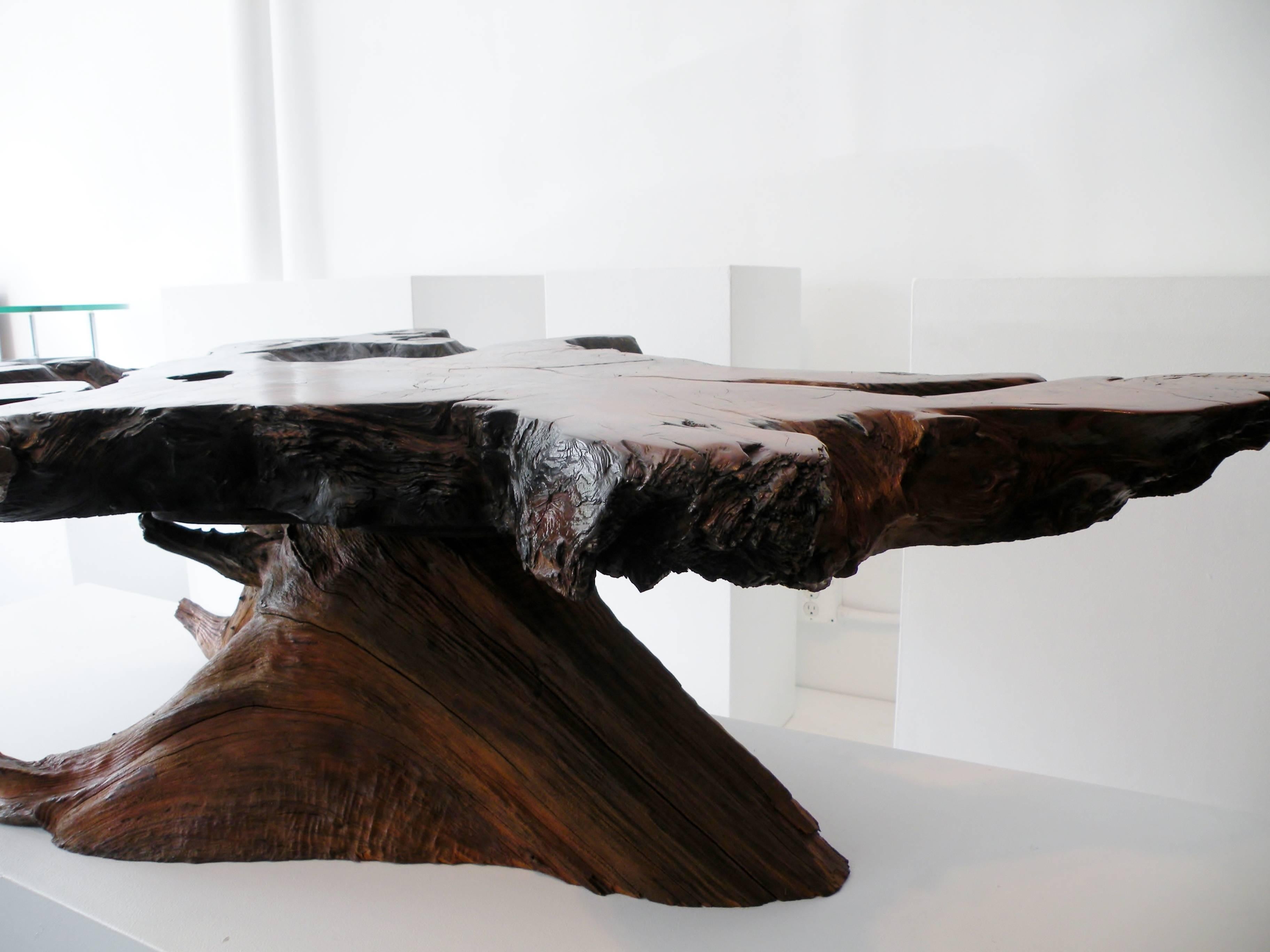 Mid-20th Century American Craft Organic Live Edge Free-Form Coffee Cocktail Table