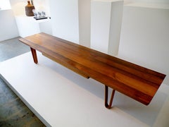 Table basse longue John avec tiroir Edward Wormley Dunbar, modèle 4699, 1958